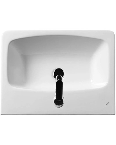 Тумба с раковиной белый глянец/серый кашемир 55 см Акватон Скай 1A2381K1SY010