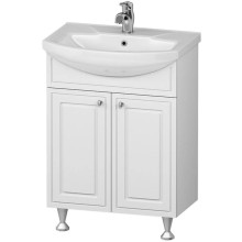 Тумба с раковиной белый глянец 60 см Damixa Palace One M41-FSX0601WG-WCC060