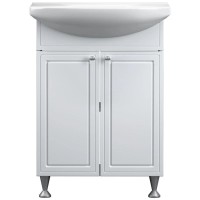 Тумба с раковиной белый глянец 60 см Damixa Palace One M41-FSX0601WG-WCC060