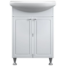 Тумба с раковиной белый глянец 60 см Damixa Palace One M41-FSX0601WG-WCC060