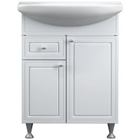 Тумба с раковиной белый глянец 65,5 см Damixa Palace One M41-FSX0653WG-WCC065