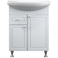 Тумба с раковиной белый глянец 65,5 см Damixa Palace One M41-FSX0653WG-WCC065