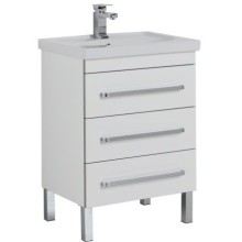 Тумба под раковину Aquanet Сиена 70 189225 с 3 ящиками Белая