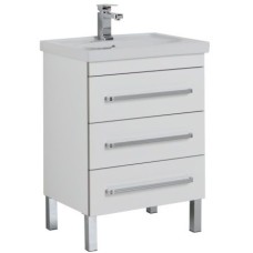 Тумба под раковину Aquanet Сиена 70 189225 с 3 ящиками Белая