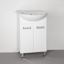 Тумба под раковину Style Line Ирис 55 Белый глянец