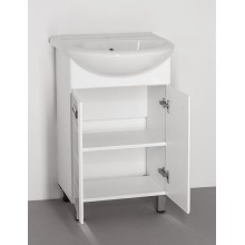 Тумба под раковину Style Line Ирис 55 Белый глянец