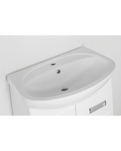 Тумба под раковину Style Line Ирис 65 Белый глянец