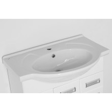 Тумба под раковину Style Line Ирис 75 Белый глянец