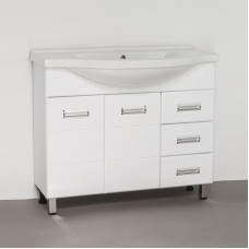 Тумба под раковину Style Line Ирис 100 Белый глянец