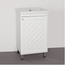 Тумба под раковину Style Line Канна 50 Люкс Белый глянец