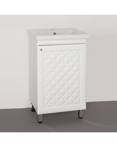 Тумба под раковину Style Line Канна 50 Люкс Белый глянец