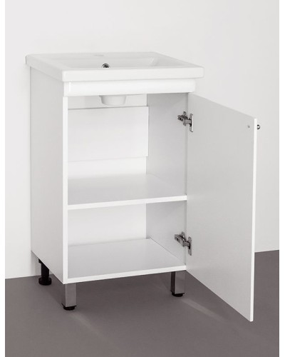 Тумба под раковину Style Line Канна 50 Люкс Белый глянец
