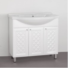 Тумба под раковину Style Line Канна 90 Белый глянец