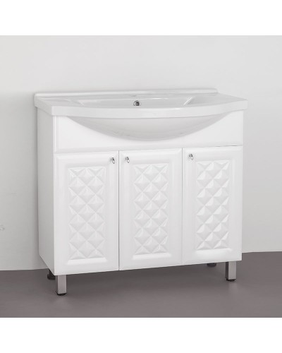 Тумба под раковину Style Line Канна 90 Белый глянец