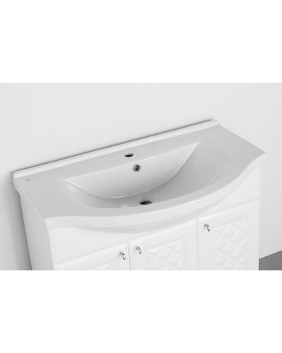 Тумба под раковину Style Line Канна 90 Белый глянец