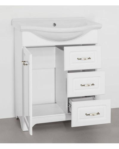 Тумба под раковину Style Line Олеандр 2 Люкс 65 ЛС-00000047 Белая