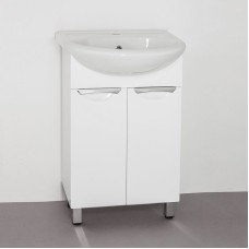 Тумба под раковину Style Line Жасмин 55 Белый глянец