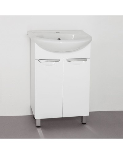 Тумба под раковину Style Line Жасмин 55 Белый глянец