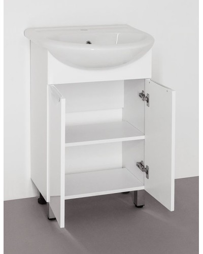 Тумба под раковину Style Line Жасмин 55 Белый глянец