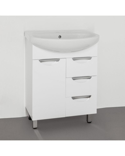 Тумба под раковину Style Line Жасмин 65 Белый глянец