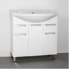 Тумба под раковину Style Line Жасмин 80 Белый глянец