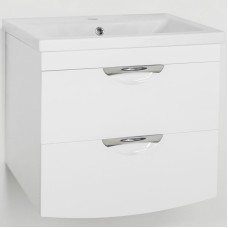Тумба под раковину Style Line Жасмин 2 60 Люкс Plus ЛС-00000728 подвесная Белый глянец
