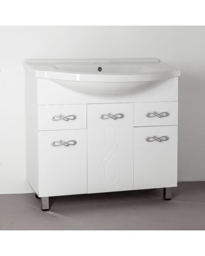 Тумба под раковину Style Line Венеция 90 Белый глянец