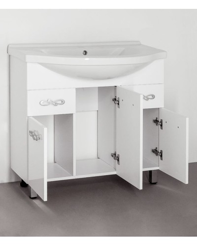 Тумба под раковину Style Line Венеция 90 Белый глянец