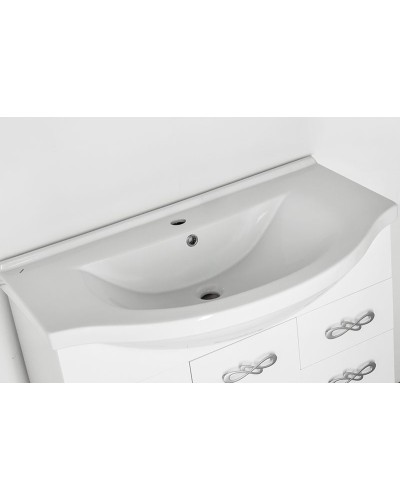 Тумба под раковину Style Line Венеция 90 Белый глянец