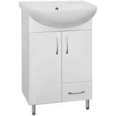 Тумба под раковину Style Line Эко Стандарт 10 Ладога 50 Белый глянец