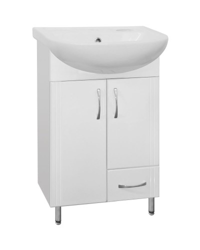 Тумба под раковину Style Line Эко Стандарт 10 Ладога 50 Белый глянец