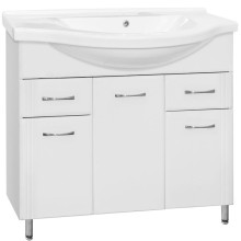 Тумба под раковину Style Line Эко Стандарт 26  Эльбрус 100 Белый глянец