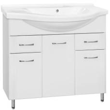 Тумба под раковину Style Line Эко Стандарт 26  Эльбрус 100 Белый глянец