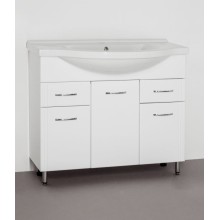 Тумба под раковину Style Line Эко Стандарт 26  Эльбрус 100 Белый глянец