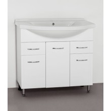 Тумба под раковину Style Line Эко Стандарт 26 Эльбрус 90 Белый глянец