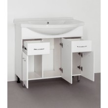 Тумба под раковину Style Line Эко Стандарт 26 Эльбрус 90 Белый глянец