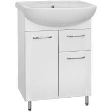 Тумба под раковину Style Line Эко Стандарт 11 Эрика 61 Белый глянец