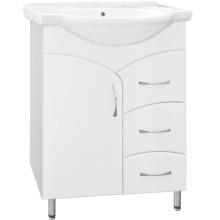 Тумба под раковину Style Line Эко Стандарт 22 Байкал 65 Белый глянец