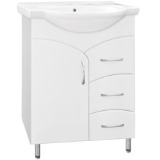 Тумба под раковину Style Line Эко Стандарт 22 Байкал 65 Белый глянец