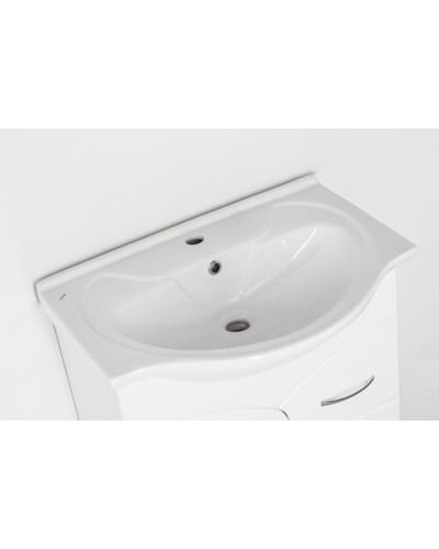 Тумба под раковину Style Line Эко Стандарт 22 Байкал 65 Белый глянец