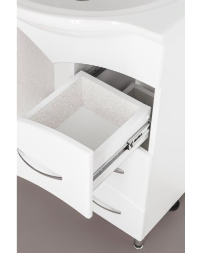 Тумба под раковину Style Line Эко Стандарт 22 Байкал 65 Белый глянец