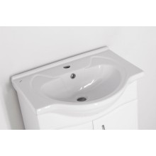 Тумба под раковину Style Line Эко Волна 9 Байкал 60 Белый глянец