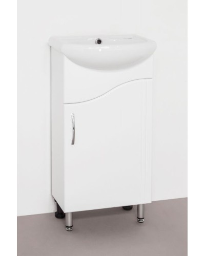 Тумба под раковину Style Line Эко Волна 2 Азов 40 Белый глянец