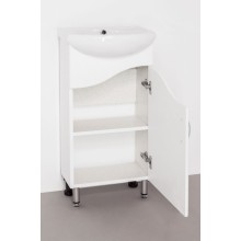 Тумба под раковину Style Line Эко Волна 2 Азов 40 Белый глянец