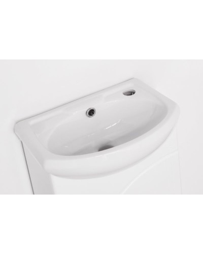 Тумба под раковину Style Line Эко Волна 2 Азов 40 Белый глянец