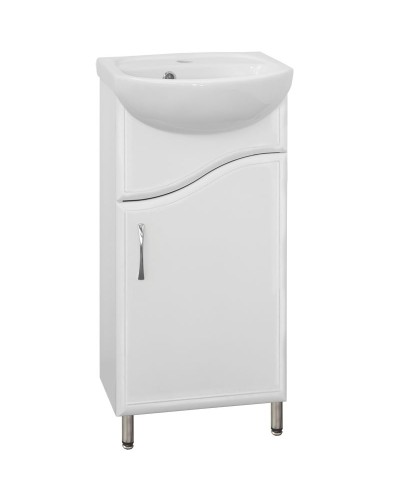 Тумба под раковину Style Line Эко Волна 2 Уют 45 Белый глянец