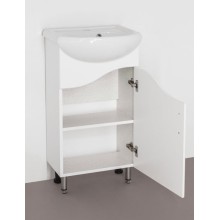 Тумба под раковину Style Line Эко Волна 2 Уют 45 Белый глянец