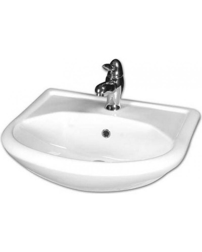 Тумба под раковину Style Line Эко Фьюжн 9 Уют 55 Белый глянец