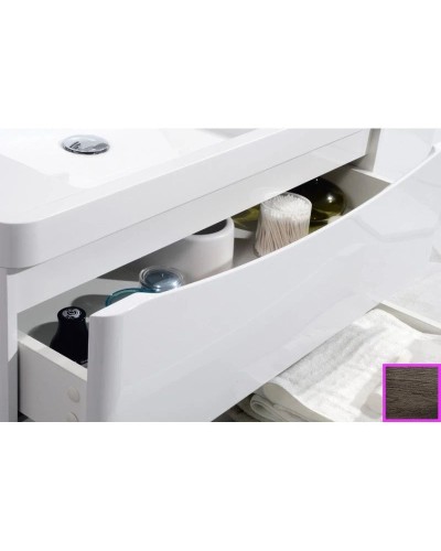 Тумба с раковиной темный дуб 80 см BelBagno Ancona-N ANCONA-N-800-2C-SO-RW + EA-800-LVB