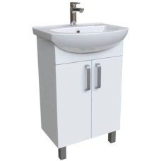 Тумба с раковиной белый глянец 55 см IDDIS Optima Home OPH55WFi95K